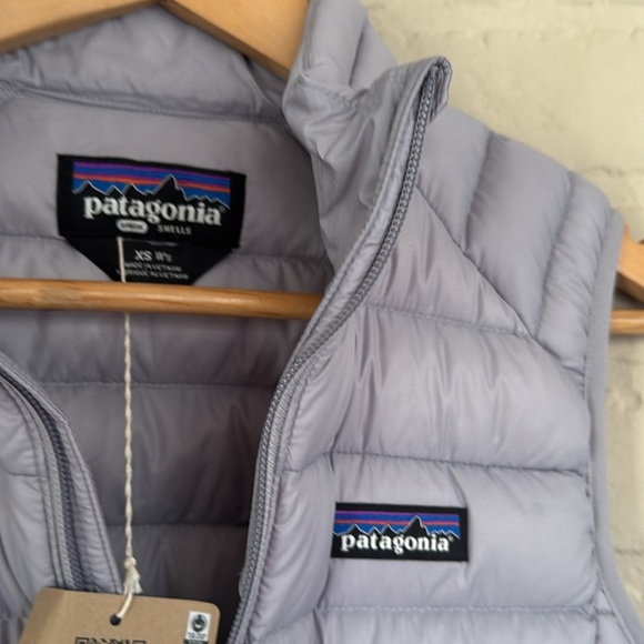 Patagonia vest NEW XS herring grey zip up pockets soft warm goose down - Picture 5 of 7